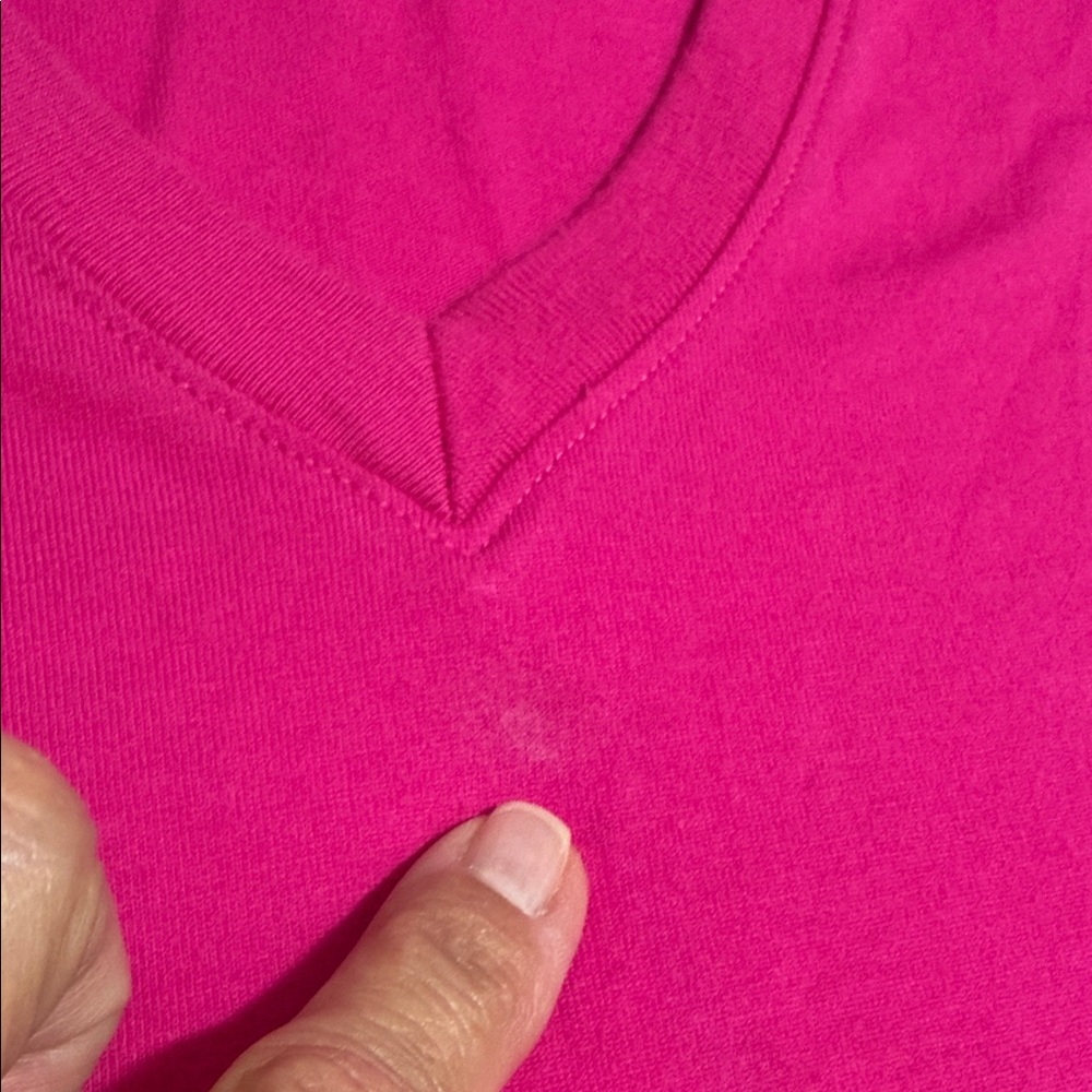 Lands' End Sleeveless V-Neck Tank Shift Dress in Bright Pink, Size Large (14-16) - Picture 12 of 12